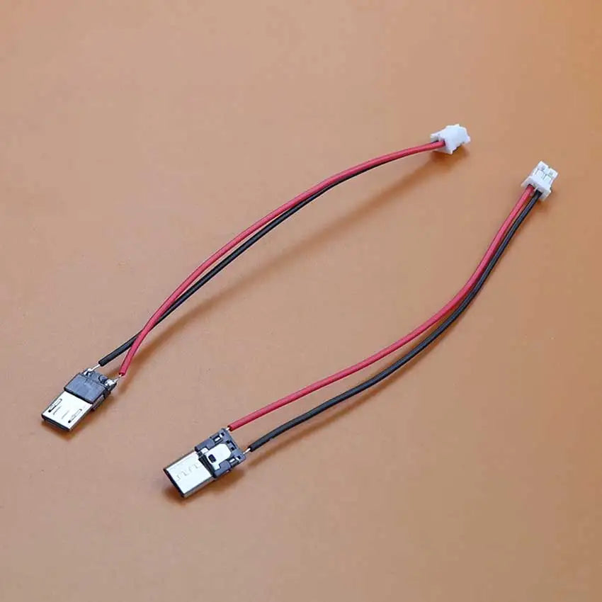 5pcs USB Adapter Cable PH2.0mm Terminal Micro USB Jack Type-C Charging Port 2P Strip Line Of Solder Joint Male Female Connector