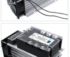 LCTC Three Phase Solid State Relay SSR Zero Cross 3-phase Load Relay 3-32VDC Control With Radiator 380V10A 25A 40A 60A 80A 100A