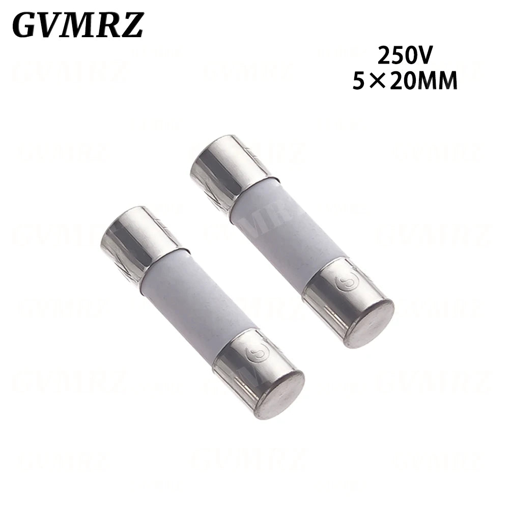 10PCS 5X20MM 6X30MM Fast Blow Ceramic Fuse 5*20mm 250V 0.1A 0.25A 0.5A 1A 1.5A 2A 2.5A 3A 3.15A 4A-30A Slow Break The Fuse Tube