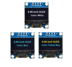 DIYUSER 0.96 Inch 128x64 OLED Display SSD1306 IIC I2C Serial LCD Screen for R3 Arduino Kit - White/Blue/Yellow Options Available