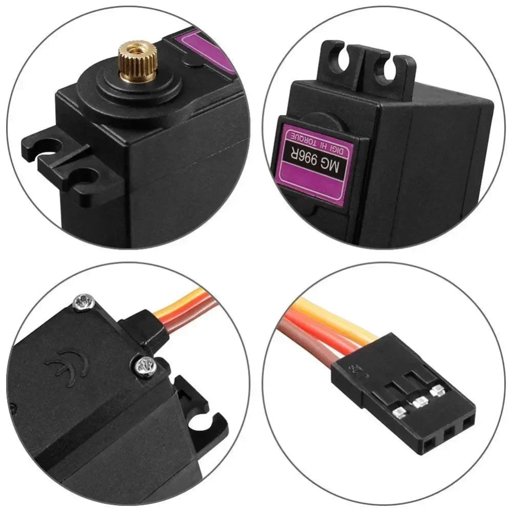 MG996R All Metal Gear Servo 13kg High Torque Digital Servo For Futaba JR 1/8 1/10 RC Car Helicopter Robot Arduino UNO DIY