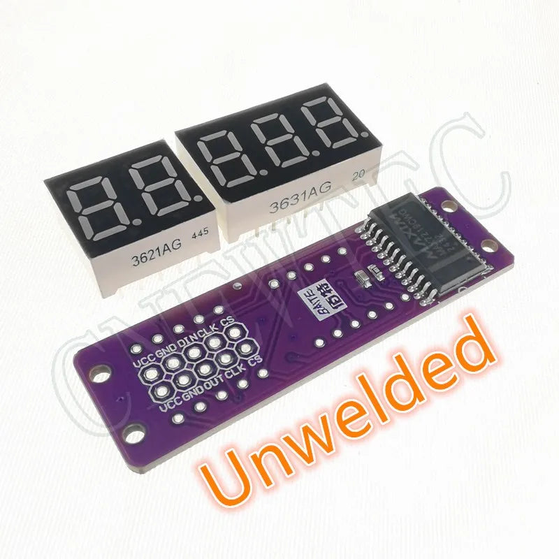 MAX7219 0.36 Inch 5 Bits Digital LED Display 7 Segment Module 6 Color Available for Arduino STM32 STC AVR ESP32 Unwelded