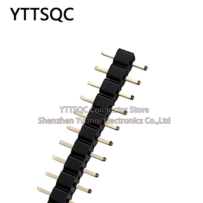 50PCS 2.54mm Pitch Pin Header Single Row Male Low Profile L7.5 Breakaway PCB Board Connector Straight Pinheader Plug 1*2P-40Pin