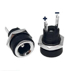 10/50/200Pcs DC-022B DC Power Socket 5.5x2.1/2.5mm Panel Mount Female Jack Socket  DC Connector DC022B