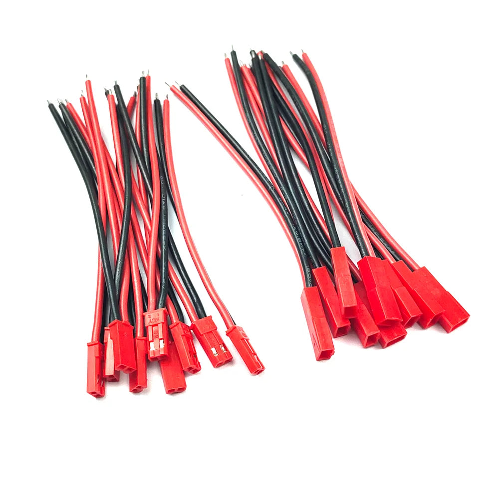 5/10/20Pairs JST SYP 2Pin Connector Male Female Plug 20AWG 10cm Silicone Cable for LED Strip RC Battery