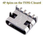 USB Connector Type C Female Charging Port Jack 2/4/6/16 Pin Type-C Socket PCB Soldering SMD SMT DIY Repair Type C Adapter