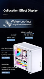 JONSBO SL-120 ARGB Fan 120mm Cooler for PC Case Fan 5V 3PIN/4PIN PWM CPU Cooler PC Fan RGB Front Reverse Case Fan
