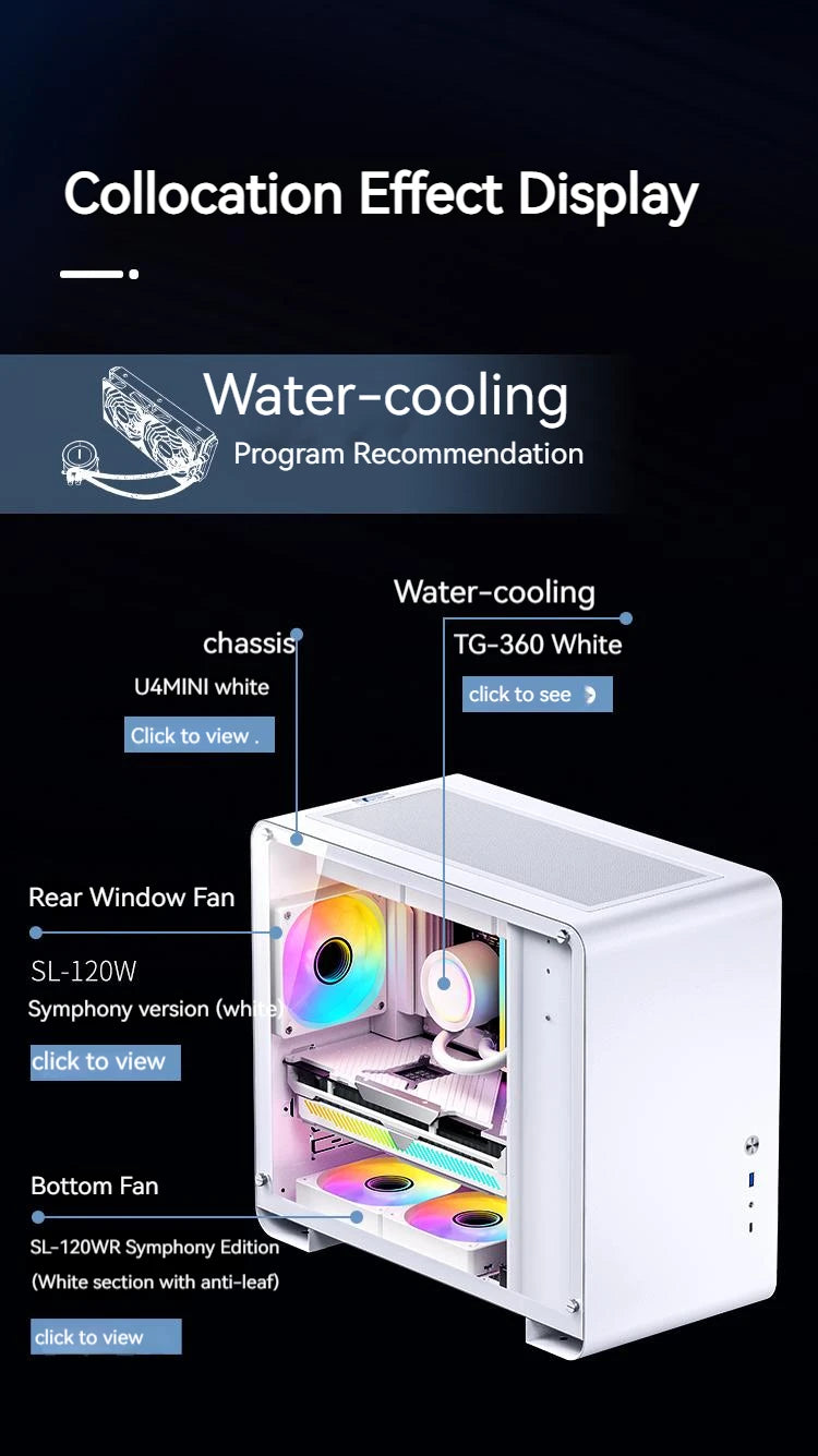 JONSBO SL-120 ARGB Fan 120mm Cooler for PC Case Fan 5V 3PIN/4PIN PWM CPU Cooler PC Fan RGB Front Reverse Case Fan