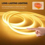 Dimmable Switch 220V COB LED Strip Neon Light Dimmer Power Kit Waterproof 3000K 4000K 6000K 288LED Kitchen Room Decor Flex Lamp