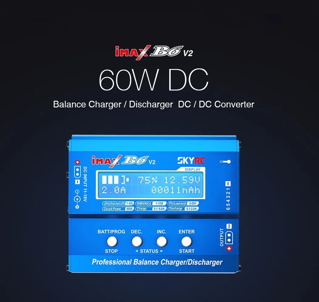SKYRC IMAX B6 V2 Balance Charger Original XT60 Version Professional Balance Charger / Discharger for DJI Mavic/Inspire Battery