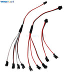 2Pin 3Pin 4Pin SM Splitter Connector 1 to 2 3 4 LED Connector JST Male Female Connector Wire Cable For WS2812 LED Strip Light
