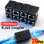 Female to Female RJ45 Ethernet Inline Coupler for Cat7/Cat6/ Cat5e/ Cat5 Ethernet Cable Extender Adapter for PC Router PS5 Xbox