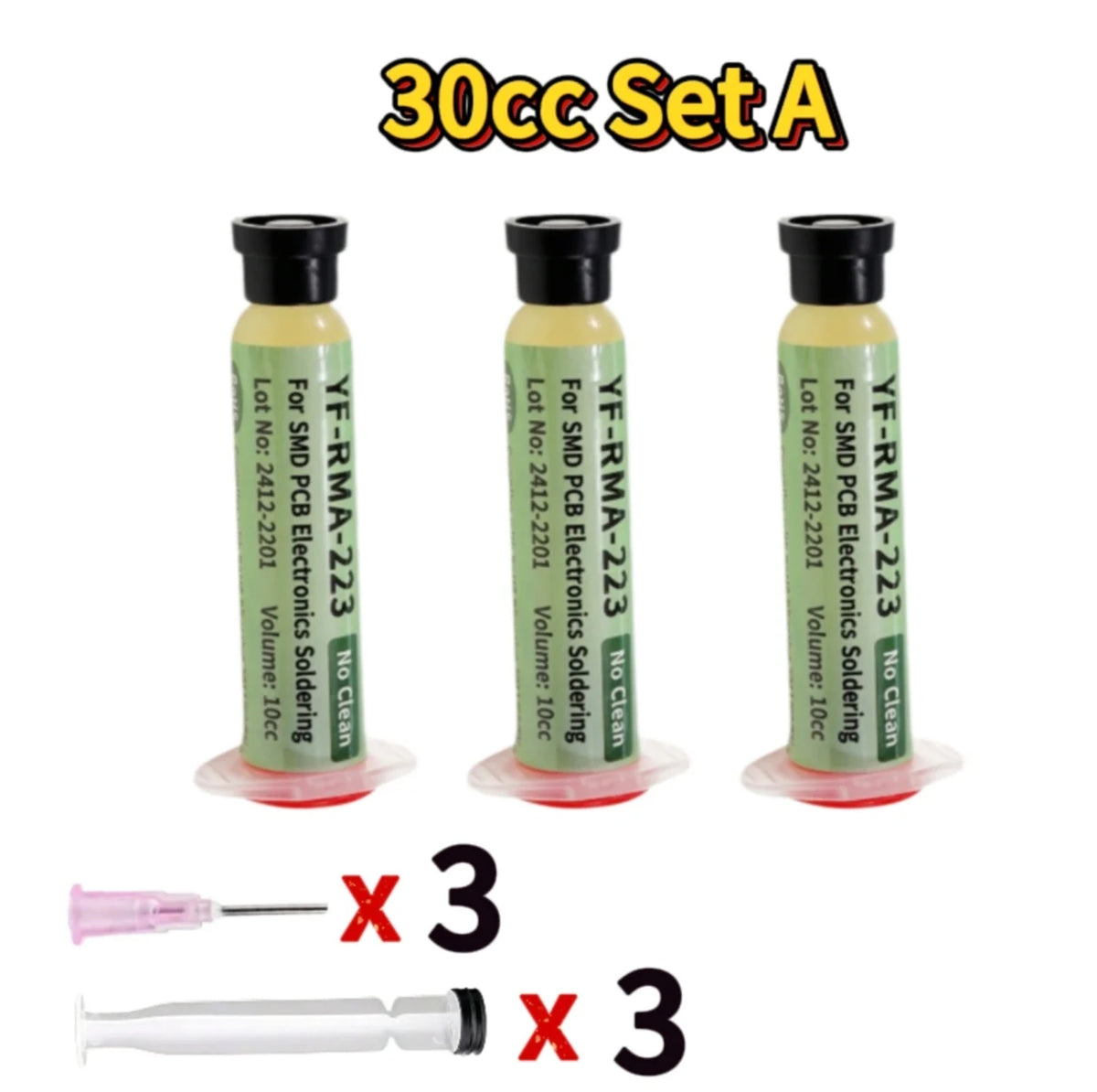 RMA-223 10cc Flux No Clean Flux Soldering Iron Welding Flux Consumer Electronics Repair Solder Paste For Phone LED BGA SMD PGA