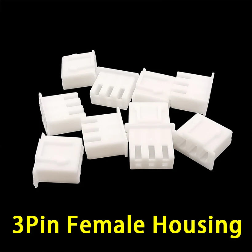 100Pcs/Lot XH2.54 Connector JST 2/3/4/5Pin Female Housing Plastic Shell Plug XH Male/Female Pin Header Dupont Wire Connector