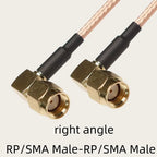 RG316 Cable SMA to SMA RP SMA Male Plug & Female Jack Right Angle Connector Coax Jumper Pigtail Cable