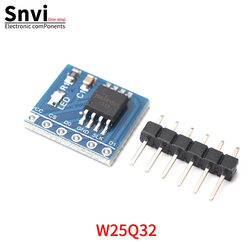 Snvi W25Q80 W25Q16 W25Q32 W25Q64 W25Q128 Large Capacity FLASH Storage Module SPI Interface BV FV STM32 Code