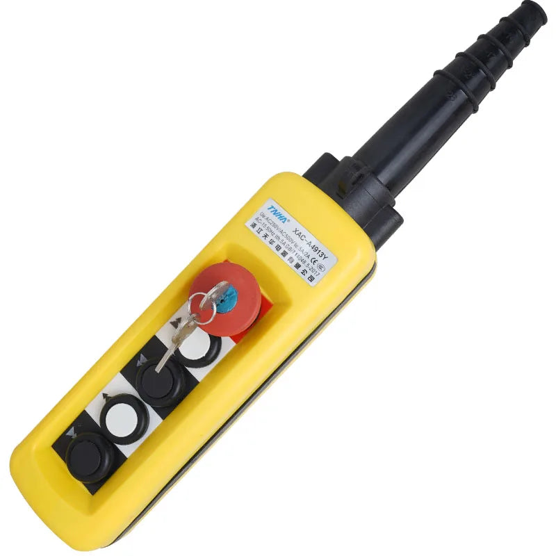 2/4/6/8 Pushbuttons Double Speed/Single speed Hoist Crane Pendant Control Stations With Emergency Stop For circuits XAC-A271