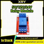 XRY DC 5V 12V 24V 1Channel Relay Module Board Shield with Optocoupler / High and Low Level Trigger for arduino Raspberry Pi