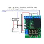 DC 12V 24V LED Digital Relay Switch Control Board Module Relay Module Voltage Detection Charging Discharge Monitor Test