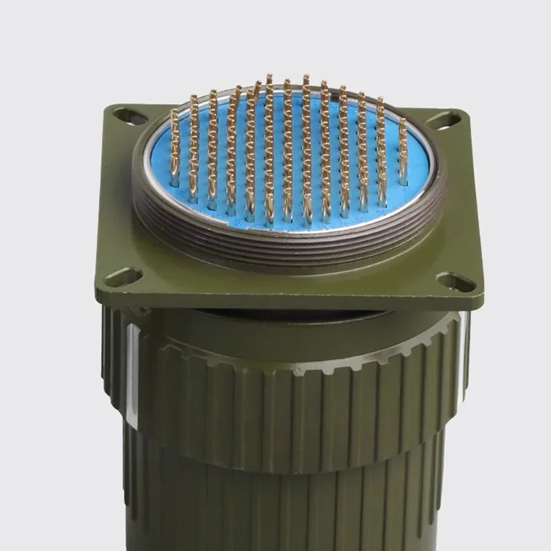 Y28M Fixed Type 28mm Aviation Plug Socket 4/7/8/10/12/14/19/24/32/37Pin Industrie Fast Buckle Male Female Connector Army Green