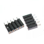 10pc 2.54mm PH7 Extra Insulation Dual 2x1-40P Single 1X1-40P PCB IC Crystal Transistor Round Hole Socket Connector Female Header