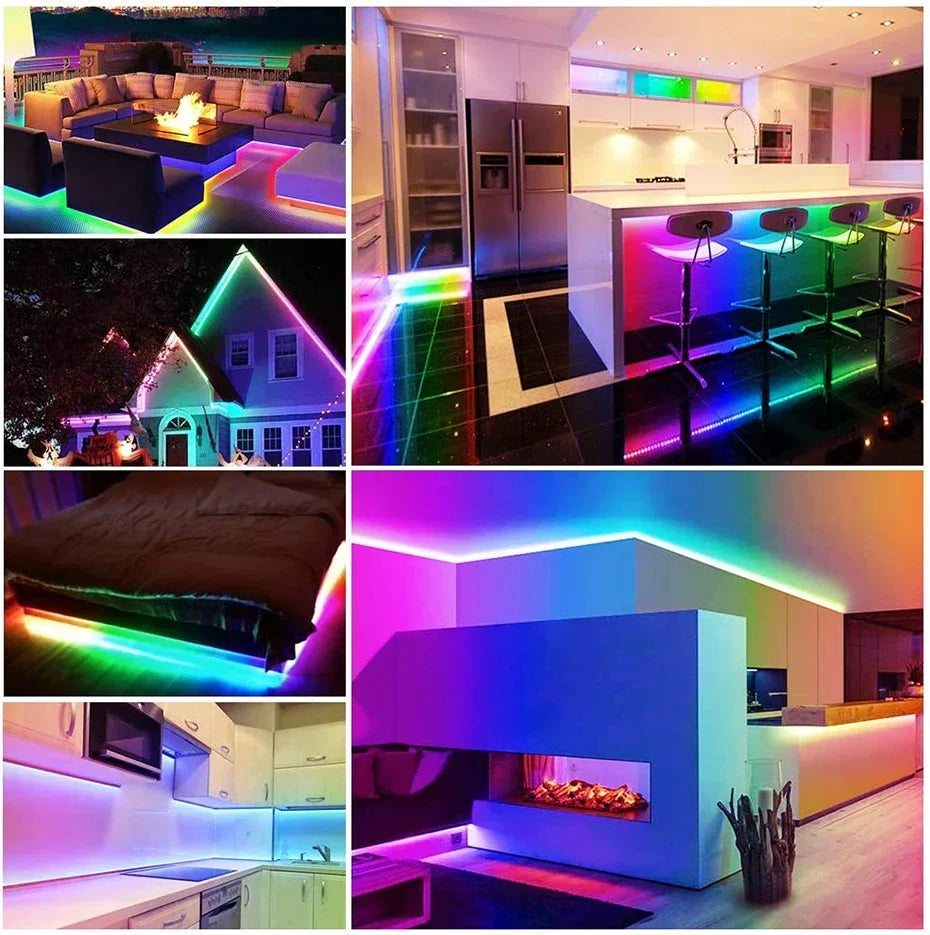 TUYA Neon LED Strip Lights Silicone Neon Rope Light 5-24V 84LEDs/M with Music Sync RGBIC Dreamcolor Chasing Strip Tape for Room