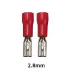 100/50/10Pcs 2.8mm 4.8mm 6.3mm Insulated Seal Spade Wire Connector Female Crimping Terminals Electrical Crimp Terminal Splices
