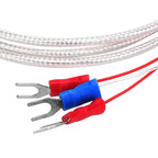 Temperature Sensor Probe PT100 Thermistor Temperature Measuring Probe Round Hole Patch Type5m