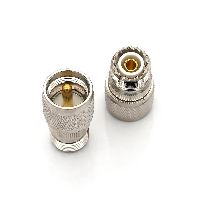 1Pcs Adapter UHF PL259 SO239 to UHF / N Male Plug & Female Jack Straight & Right Angle & Flange & T Type RF Coaxial Connector