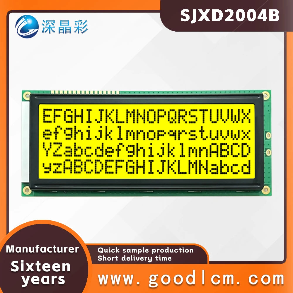 LCD 2004B Display Module 20x4 Large Character LCD Screen Display 20X04 5.0V or 3.3V Power Supply ST7066 Drive Multiple Display