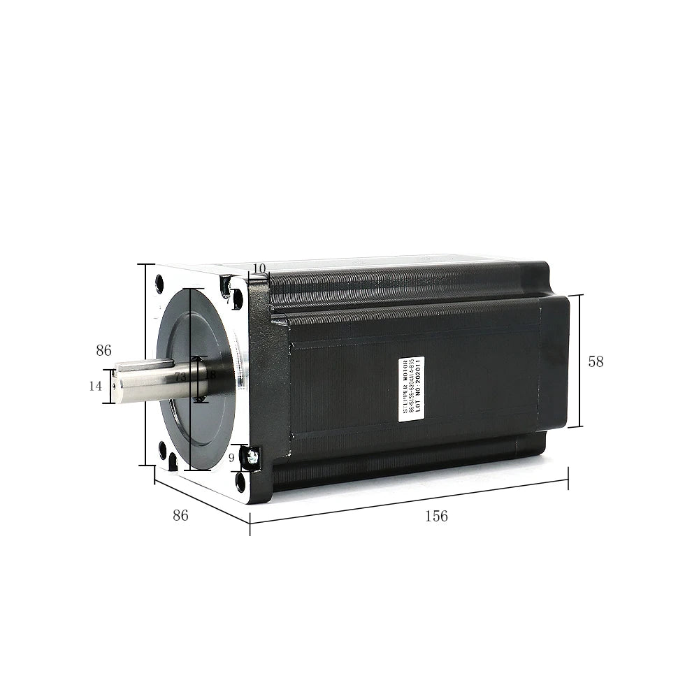 HLTNC 4 Axis Nema34 86x156mm 12N 1600ozin Stepper Motor Kit With DM860H Driver + 400w 60v Power Supply For CNC Milling Engraver