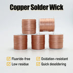 Length 15/8M Strong Solder Wick Desoldering Copper Wire Mesh Braid Width 2/2.5/3.0mm PCB BGA  Remover Tin Welding Soldering Tool