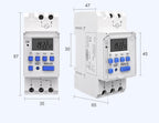 TOMZN 1NO 1NC Din Rail Single Phase Weekly 7 Days Programmable Digital TIME SWITCH Relay Timer AC 220V 230V 12V 24V 48V 16A