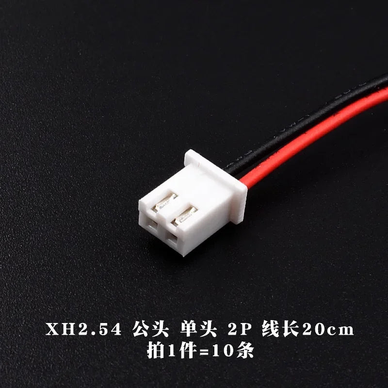 10PCS JST XH2.54 XH 2.54mm Wire Cable Connector 2P/3P/4P/5P/6 Pin Pitch Male Female Plug Socket 10cm/20cm/30cm Length 26AWG