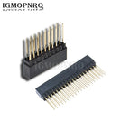 1PCS 2.54mm 2x10P/16P/20P/25P/32P/40 Pin Female Stacking Header Connector Dual Row 2x20P PC104 For Raspberry Pi 2 Mode