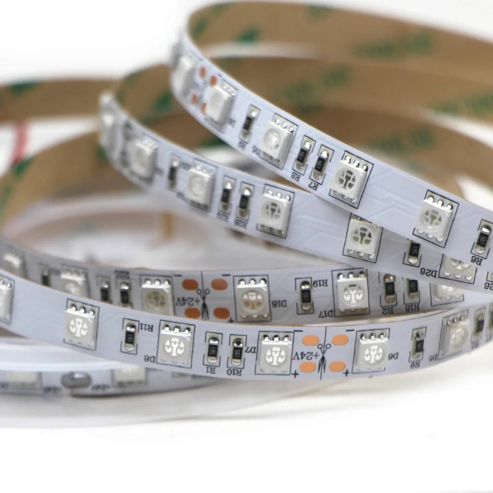 850nm 940nm InfraRed Flexible LED Strip Light SMD 5050 IR Lamp Tape for Multitouch Screen Night Light Security Application