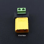 1PC XT60 Male/Female To 2Pin Solderless Power Plugs for Solar Panels Drone XT60 Connectors Screw Terminal Adapter