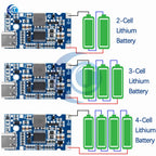 Type-C USB 2S 3S 4S  BMS 4.5V-15V 18W 2A Lithium Battery Charging Module Support QC Fast Charge With Temperature Protection