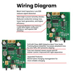 DC 5V/3.7V TWS Stereo BT Amplifier Board 2*10W Dual Channel Adjustable Rechargeable Bluetooth Amplifier Board