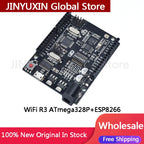 1PCs UNO R3 + WiFi ATmega328P+ESP8266 (32Mb memory) USB-TTL CH340G For Arduino Uno NodeMCU WeMos ESP8266