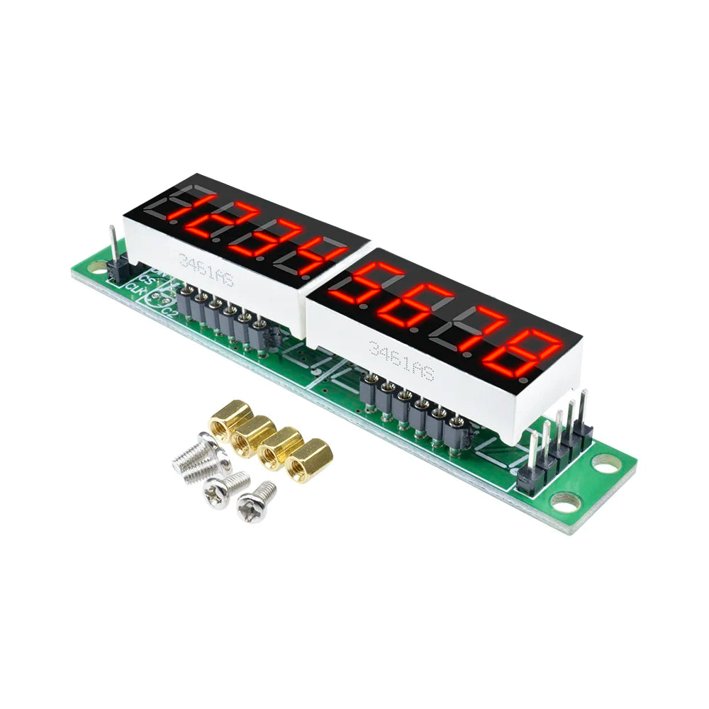 8 Digit Bit MAX7219 Digital Tube Display Module Board 7 Segment Digital LED Display for 3.3V 5V STC51/AVR/STM32
