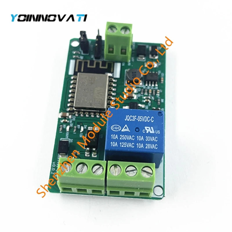 DC 5V-26V ESP8266 ESP-12F Wireless Wifi Relay Module 220V 10A Relay Module ESP12F 802.11b/g/n 2.4GHz 12V 24V