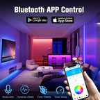 5050 RGB LED Strip Light SMD USB Remote&APP Control Bluetooth Flexible Tape Diode Ribbon for Living Room Bedroom TV Backdrop