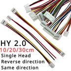 10Pcs 26AWG HY 2.0mm Pitch 2/3/4/5/6/7/8/9/10 Pin Harness Cable 10/20/30cm Single/Double Head Same Direction / Reverse Direction