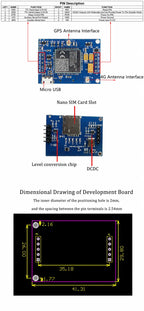 Quectel EG800AK 4G LTE TTL Development Board EG800AK-EU EG800AK-LA Ultra Small LTE CAT1 Bis GPS Global Module With Antenna