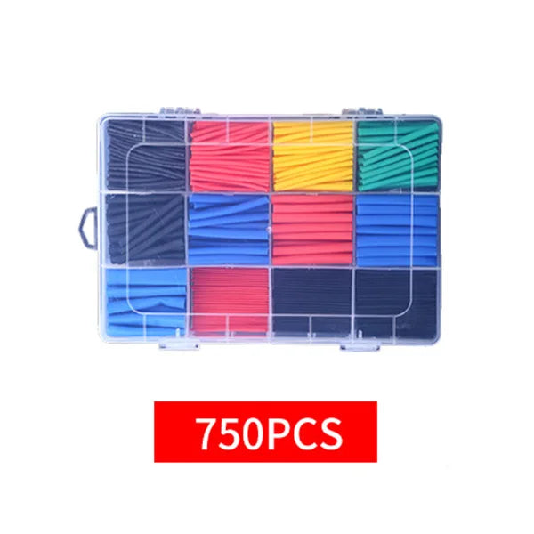 127-800pcs Heat Shrink Tube Thermoresistant Heat-shrink Tubing Wrapping Kit Electrical Connection Wire Cable Insulation Sleeving