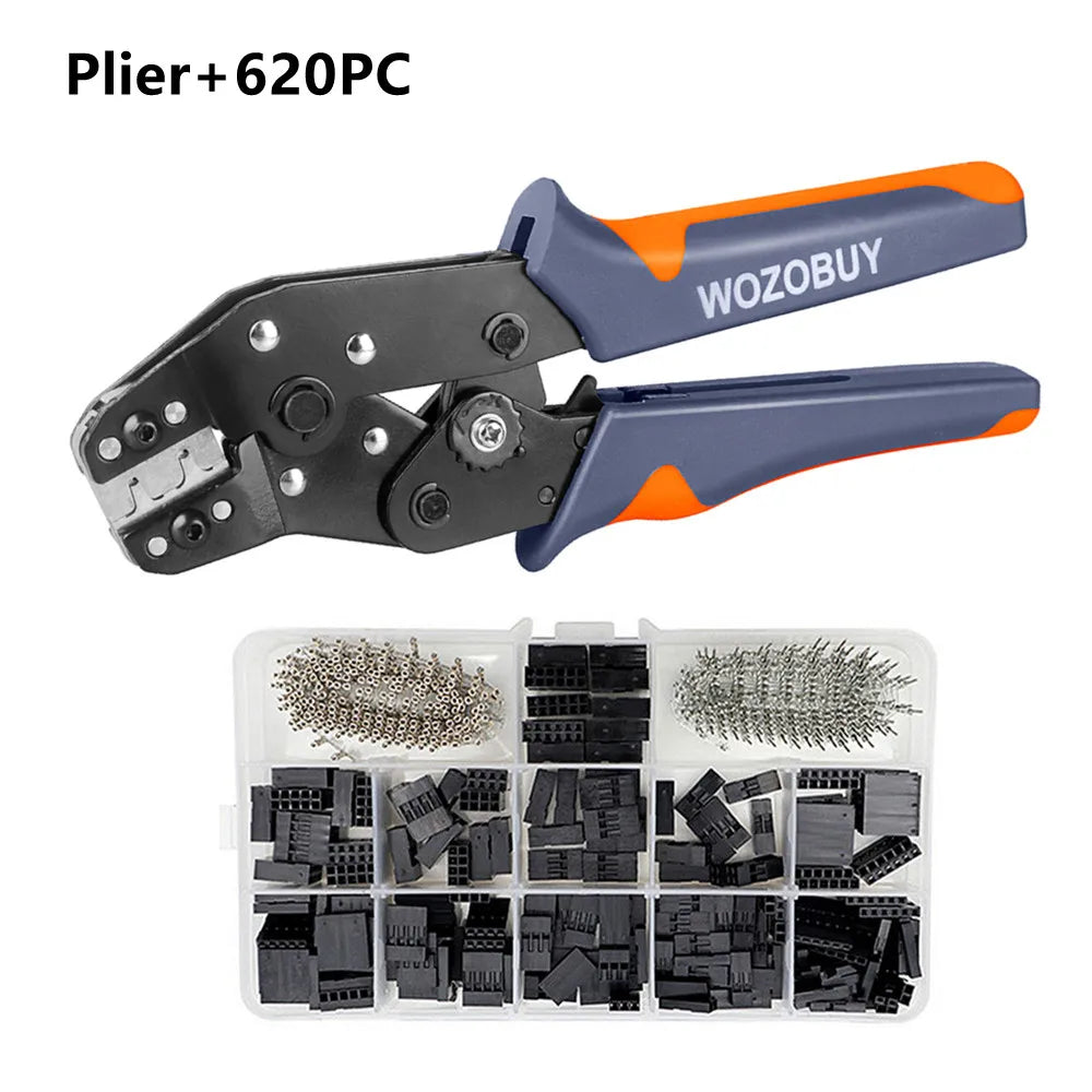 SN-01BM Wire Crimp Tool Kit AWG 28-20 (0.08-0.5mm²) Wire Crimper for 2.54mm Dupont Connectors and 2.54mm JST-XH Connectors