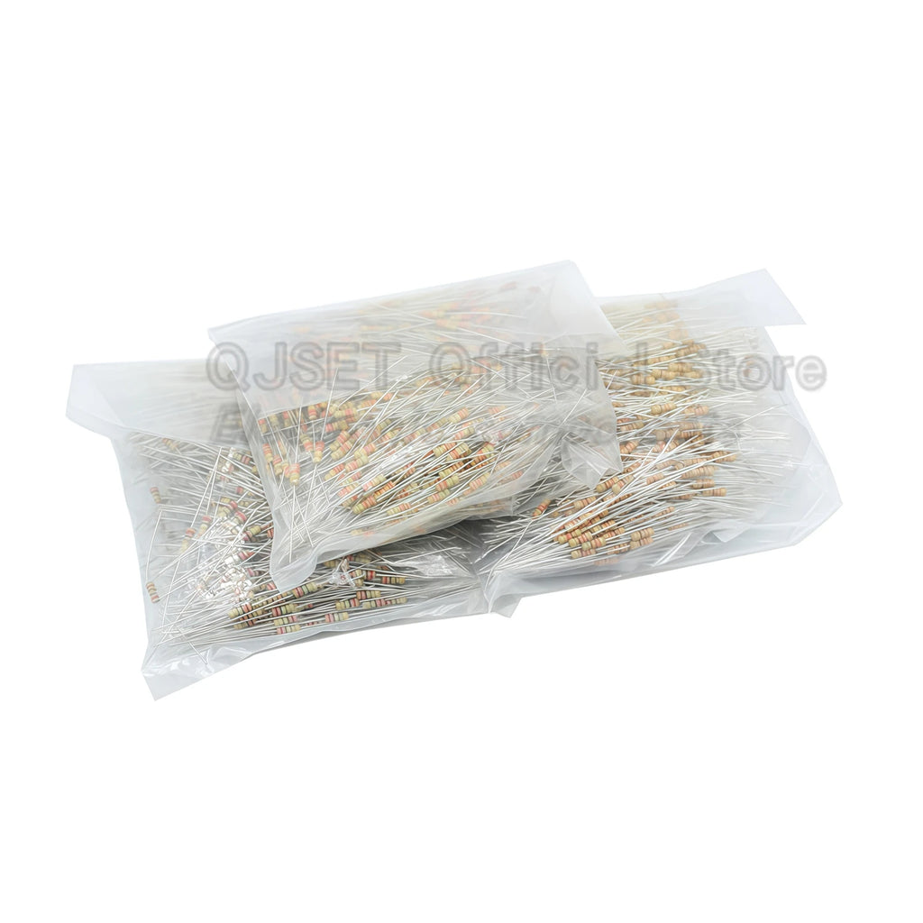 1000pcs 1/4W Carbon Film Resistors ±5% 4Color Ring Resistor Components 0.25W 1kR 4.7K 10K 22K 47K 100K 470K Ohm 1 10 100 220 Ohm
