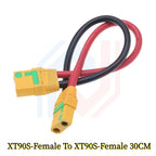 XT90/XT90S Male to Female Adapter for Car Lipo Battery Large Current Model Aircraft Plug with Resistance to Prevent Sparking