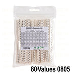 660pcs 200pcs 720pcs 4000pcs 0402 0603 0805 1206 1210 2512 smd resistor kit igmopnrq assorted kit 10k 100k 1k 1r 100r 220r 1% 5%